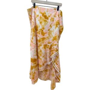C Wonder Tie Dye Maxi Skirt Womens 2X by Christian Siriano Sporty‎ Hippy Boho